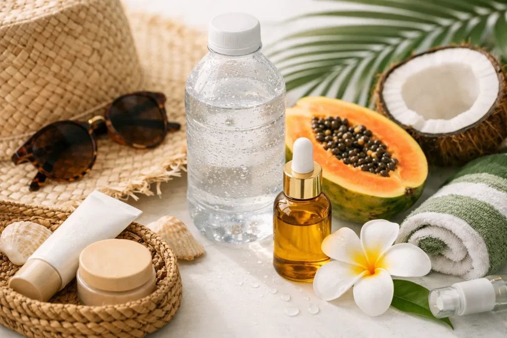 Voyager enceinte sous les tropiques : chaleur – hydratation – soins