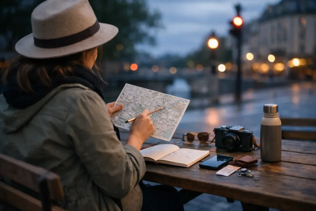 Parcours urbains calmes et sûrs pour voyager enceinte en France