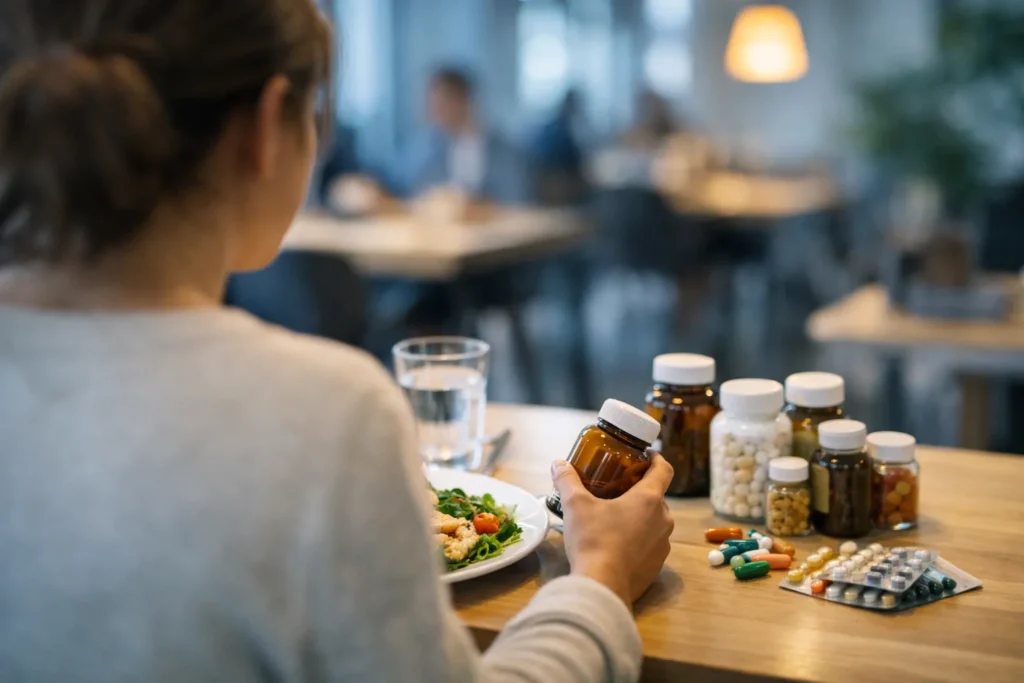 Les compléments alimentaires ne remplacent pas une assiette