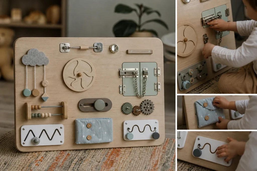 Busy board : 3 façons originales de l’utiliser pour accompagner le développement de l’enfant