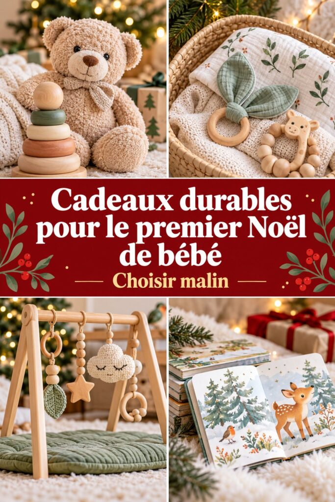 Cadeaux durables pour le premier Noël de bébé