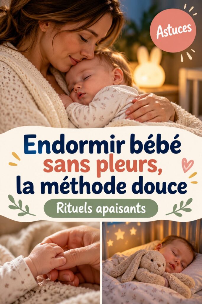 Endormir bébé sans pleurs, une méthode douce et apaisante