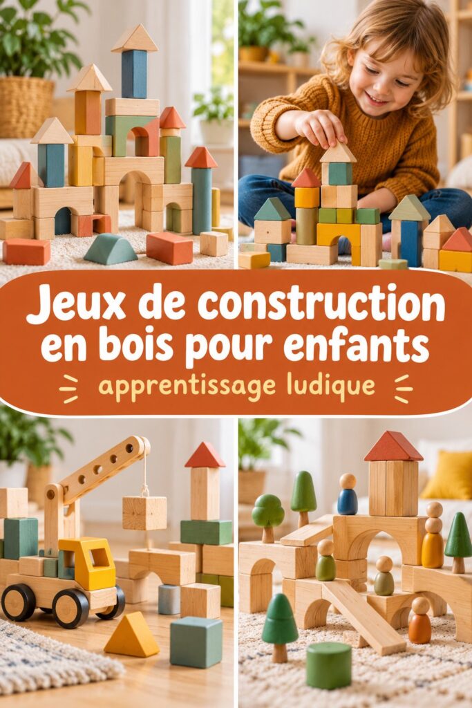 Jeux de construction en bois pour éveiller vos enfants