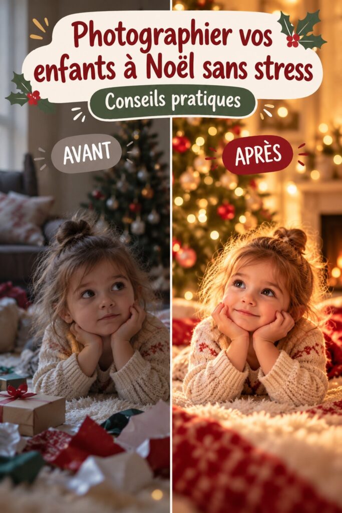 Photographier vos enfants à Noël sans stress