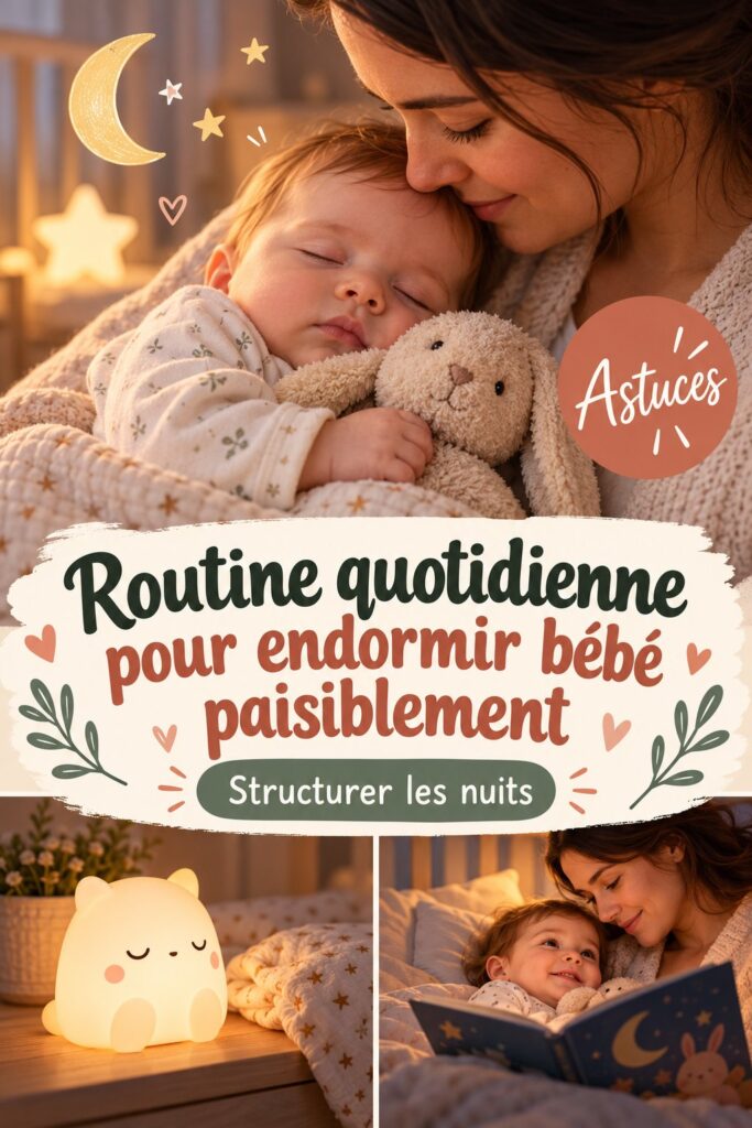 Routine quotidienne pour endormir bébé paisiblement
